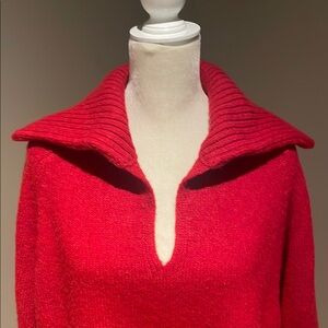 J. Crew Johnny Collar Sweater with Ribbed Trim